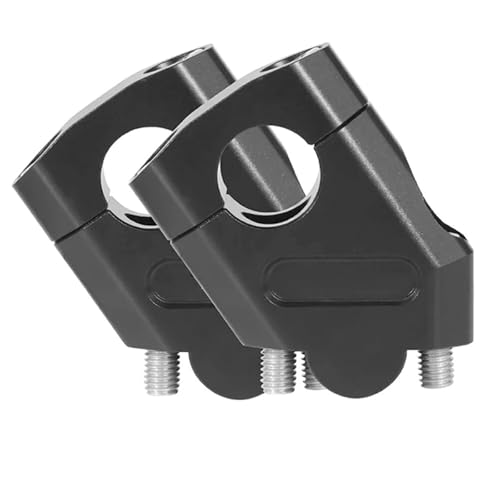 Guidon moto rehausseur 22 mm noir support serrage pour pit bike et moto