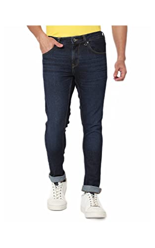 Image of Spykar Men's Skinny Fit Low-Rise Casual Jeans