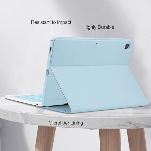Image of Keyboard Case for Samsung Galaxy Tab S10 Ultra /S9 Ultra /S8 Ultra 14.6inch, Magentic Protective Cover with S-Pen Holder, Detachable Wireless Bluetooth Keyboard, Blue
