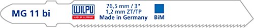 WILPU Stichsägeblatt MG 11 bi mit Einnockenschaft- / T-Schaft-Aufnahme, 5 Stück Cover