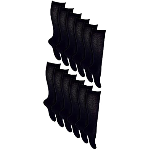 12 Pair Girls Knee High Cotton Socks Cover