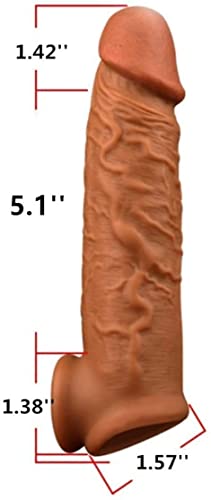 Soft Silicone Stretchy 9 inch Penis Extension Sleeve - Image 5