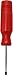 Screwdriver, Cabinet, 1/8x2 In, Round