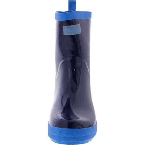 Navy Shiny Rain Boots3