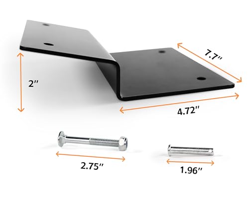 MAXXHAUL 50872 Stahl Rampen-Top-Set – Erstelle schnell Deine eigenen Rampen mit 5,08 cm x 20,32 cm Bohlen, um ATVs, Motorräder und Rasenmäher sicher auf Dein Fahrzeug zu Laden und Davon
