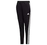 Schmale Passform adidas Unisex Kinder Tiro19 Ft Hose, Black/White, 140