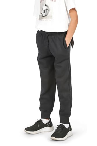 Image of EVERYDAY KIDS Girls' Cotton Fleece Sweatpants; Girls' Activewear Jogger Pants - Soft and Breathable Cotton /Poly Blend