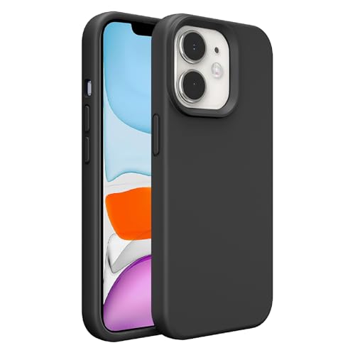 Image of iPhone 11 Case Silicone,Soft Microfiber Lining(Black)