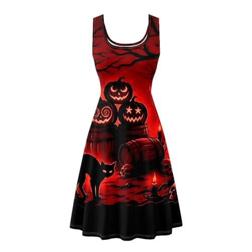 Image of TOADDITDO Womens Summer Sleeveless Tank Dress with 2 Side Pockets XS-4XL Plus Size