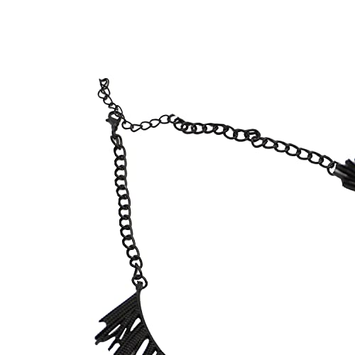 Image of SOHI Contemporary Necklace for Women and Girls, Necklace with Chain detailing for women, Statement jewellery, Fashion Jewellery for women, Imitation, ladies