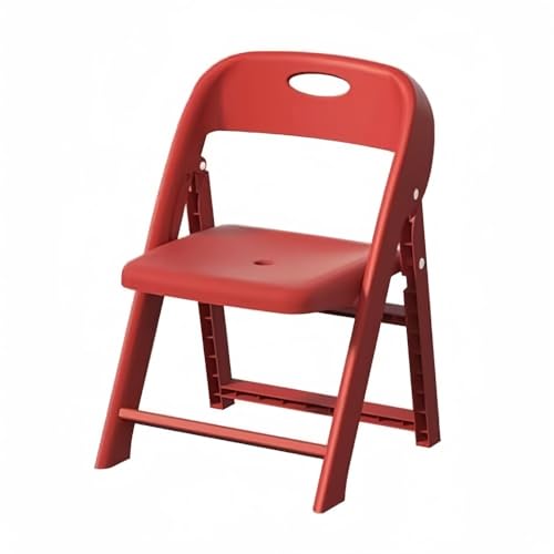 Kirnuo子供椅子 子供用スツール 背もたれ 子ども用チェア ローチェア キッズチェア 折りたたみ ミニチェアー 赤ちゃん 滑り止め付き 軽量持ち運びス 背もたれ付き 家庭用 (レッド,37*37*56cm)