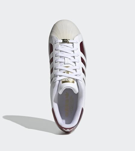 Image of adidas Mens Superstar Low Shoes, FTWWHT /FTWWHT /Goldmt Size 7