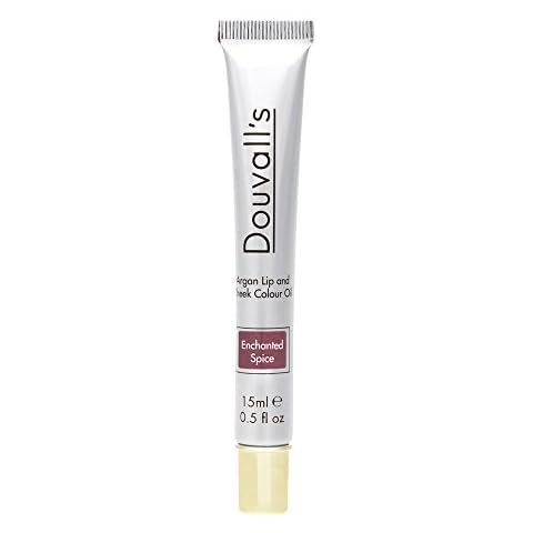 Douvall’s Argan Lip and Cheek Colour oil 15ml | Lip and cheek tint | Packed with Argan Oil | Hydrated & Plump Lips | Organic and Natural Makeup | Multi tasking lip & Cheek Gloss Cover