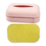 Portapañuelos - Funda Organizadora Antipolvo para Pañuelos con Cremallera,Porta Dispensador De Pañuelos para Baño | para Comedores, Cocinas, Cómodas, Mesita De Noche, Tocador