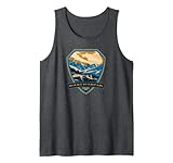 rocky mountain national park vintage wpa badge retro canotta