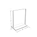 Azar 152722 5-Inch by 7-Inch Vertical Double-Sided Stand Up Sign Holder, 10 Count