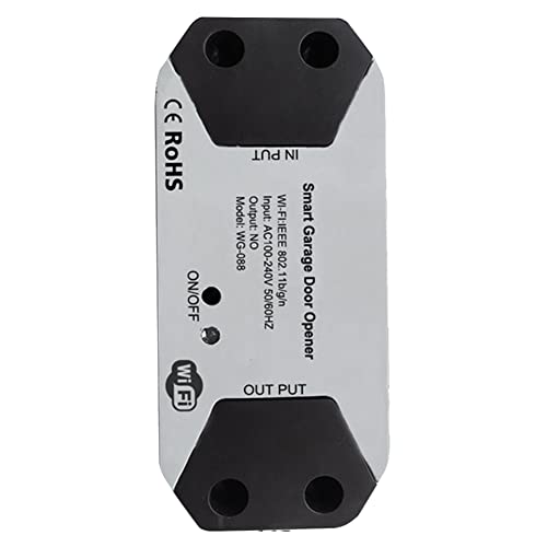 CosyCaya Controlador de Apertura de Puerta de Garaje Inteligente con Interruptor WiFi Funciona con Home/Tuya APP Control No Requiere Concentrador, Enchufe de la UE
