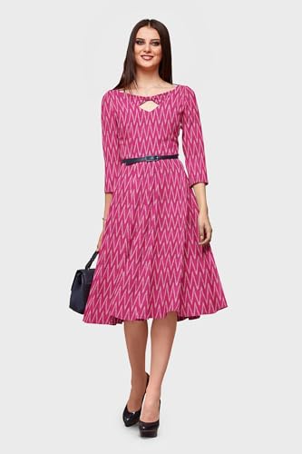 Image of Chalostore Cotton Pochampally ikat unstitched blouse, Kurthi, long frock fabric material for women (1 meter, 2 meters & 3 meters)