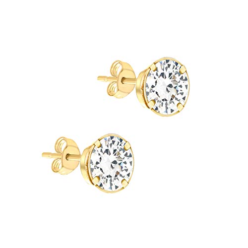 Boucle d'oreilles puces femme or 9 cts idée cadeau d'anniversaire idéal