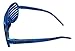 Loot Crate Sasha Banks WWE Costume Shutter Shades Glasses, Metallic Blue, Legit Boss