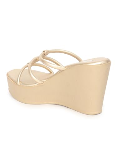Image of ELLE Women Classic Wedges Heel Slip-On Sandal