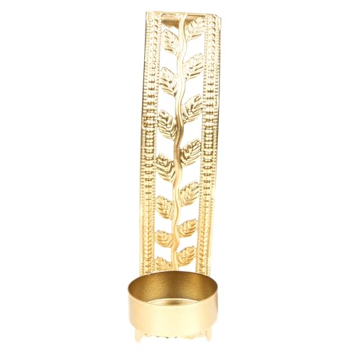 Catálogo de Apliques en forma de vela los mejores 10. 46 JOINPAYA Candelabro de Pared de Estilo Oriental Hueco, Portavelas de Metal Negro para Colgar en Pared, Decoración Hogar para Sala y Comedor, Aplique Forma de Pilar, Base para Vela