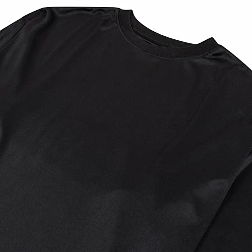 Russell Athletic Big And Tall Long Sleeve Dry Fit Shirts – 2 Pack Workout Shirts Black/Burgandy #TOP3