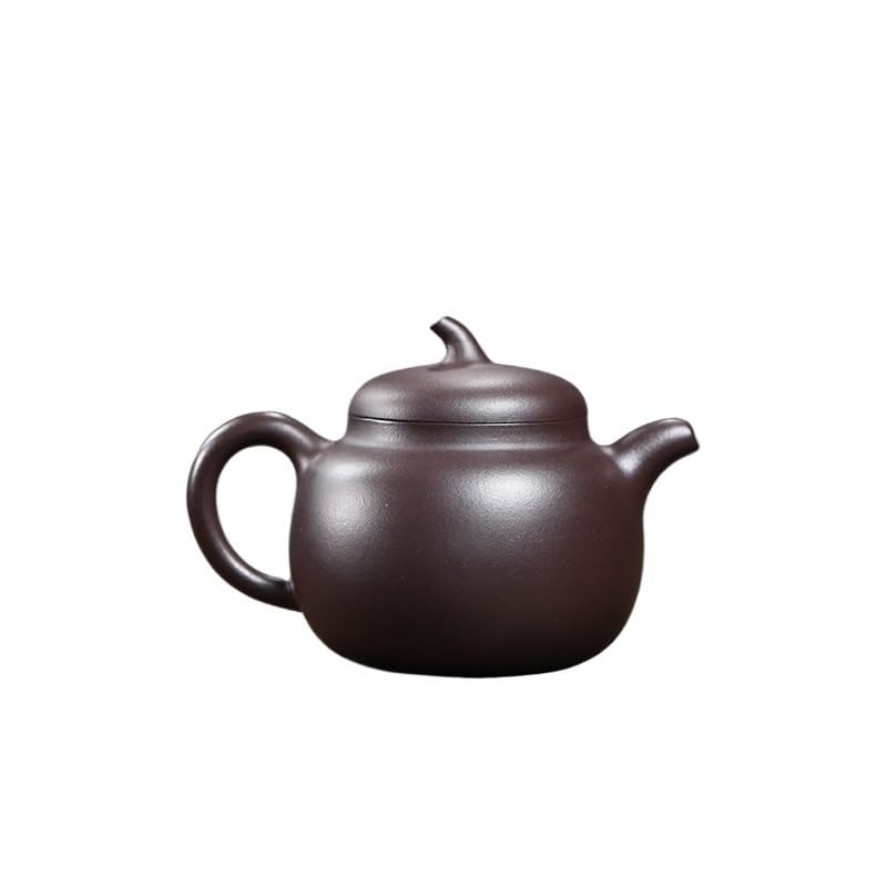 Théière ancienne en argile violette fait à la main, le cadeau idéal pour esthète