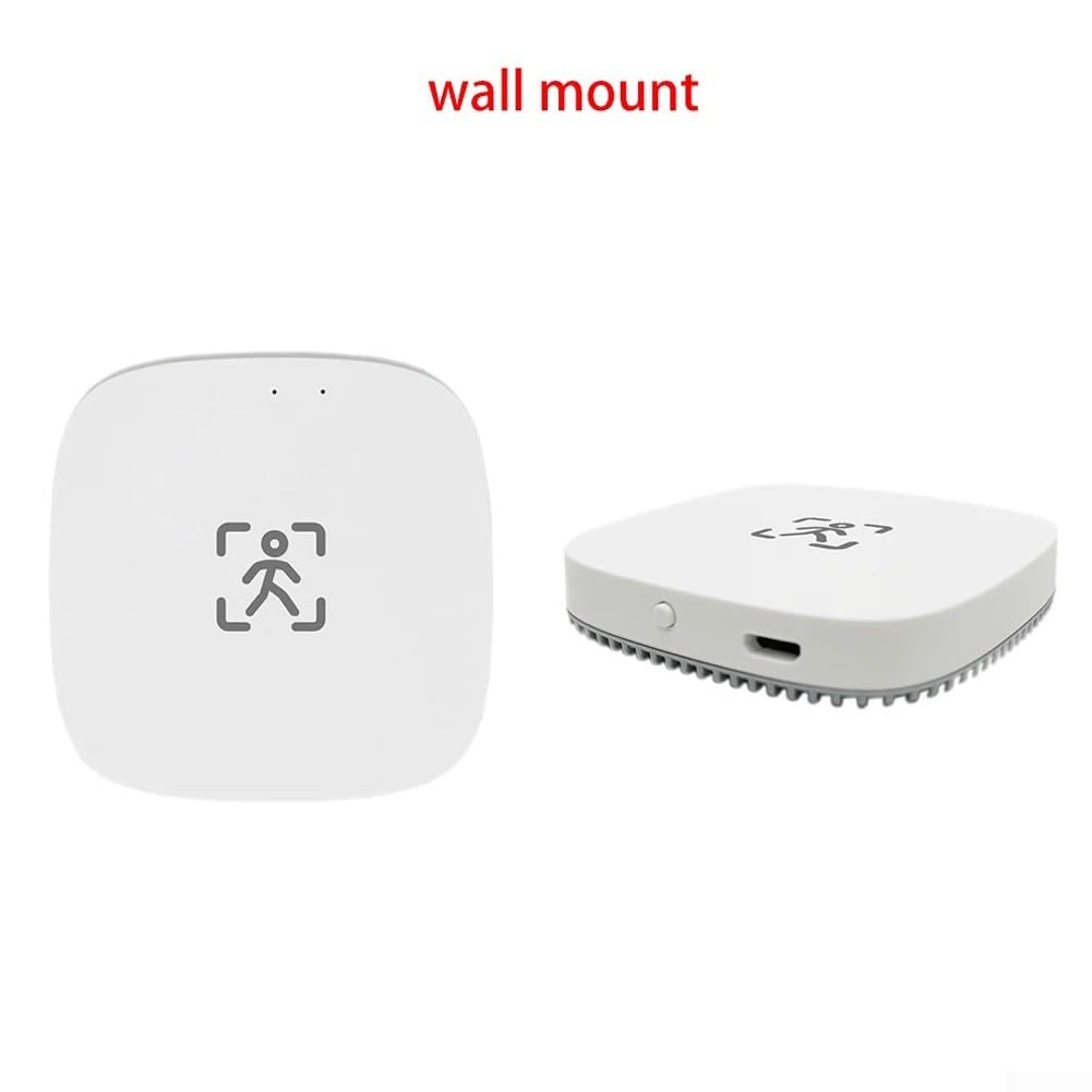 Sensor de presencia humana, DC 80-250 V para Tuya Sensor de detección de movimiento inteligente para ZigBee/WiFi, detector de micromovimiento, alarmas para hoteles, garajes, edificios (WiFi)