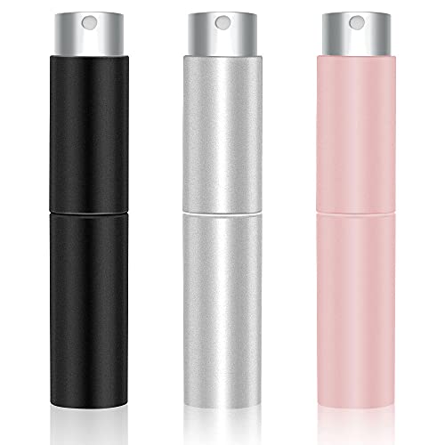 Vitog 3pcs Refillable Perfume Bottle, 10ml Spray Atomizer Perfume Bottle, Leak Proof Perfume Atomizer(Perfume Atomizer 10ml 3pcs)