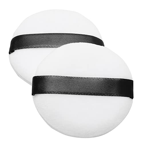 Healeved 15 Pure Cotton Velour for Face Powder Makeup Powder Puff Applicator Portable and Easy to Clean