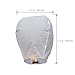 OSALADI 20PCS Fire Sky Lanterns Chinese Kongming Lantern Paper Sky Flying Wishing Lamp for Memorial Ceremonies Celebrations Weddings Graduation Oval Shaped White