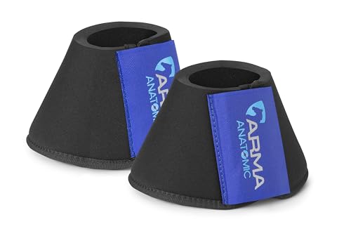 Shires ARMA Neoprene Bell Boots (Black/Royal, Full)