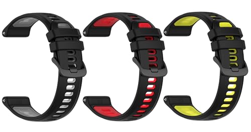 for GARMIN(ガーミン) Forerunner970/965/955/Approach S70 47mm バンド ベルト 3点 交換バンド シリコン Fenix8 47mm/7 Pro/7/Instinct2/Instinct/ForeAthlet