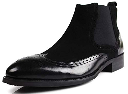 brogue slip on boots