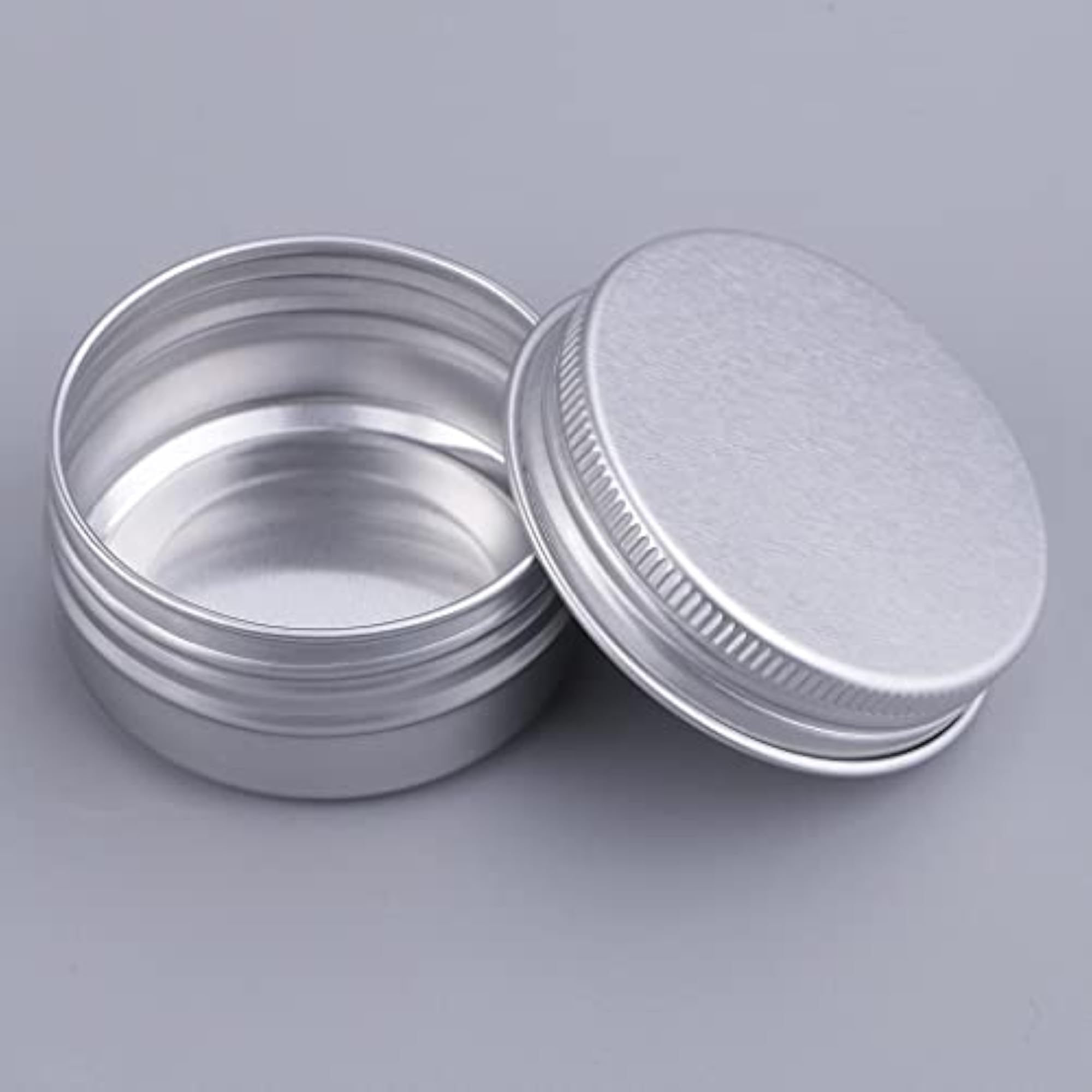 2x5 Pieces Aluminum Lip Balm Jar Containers, 30ML