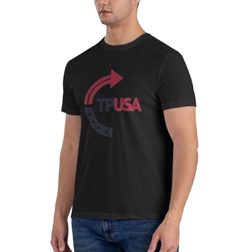 Tpusa Turning Point USA T-Shirt Men's Short Sleeve Crew Neck Cotton Shirt4