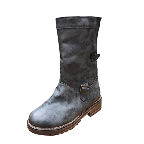 Bottes à talon épais qui ne font pas mal aux pieds pour l'hiver