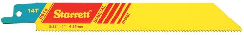 Lame en va-et-vient bi-métal Starrett B614 pour coupe rapide 14 TPI 152mm lot de 20 pièces