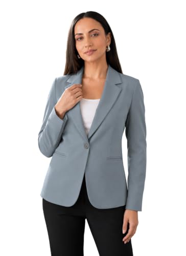 Image of SaintX Women's Premium Formal Blazer | Fully Lined | Regular Fit | 4-Way Stretchable Ultra-Light Fabric | Fashion-Forward | Office /Meetings (WB01)