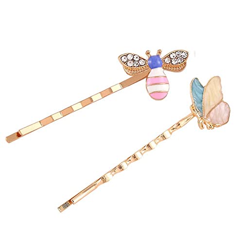 Whitebridge FJ208 Honeybee Hairpins, Whitebridge 7Pcs Colorful Butterfly Hair Bobby Pins thumb #1