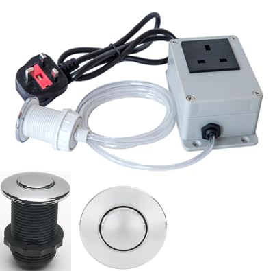 AIR Switch for SPA/Waste/Garbage Disposal (INSINKERATOR) 230VAC 13A Socket [Chrome]