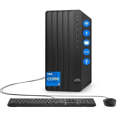 HP Desktop Computer Tower PC | Intel 6-Core i5-12500 | 64GB RAM + 2TB PCIe SSD | Complete Setup with WiFi, Bluetooth, Keyboard & Mouse | Windows 11 Home| Ideal for Home Office, Business & Student