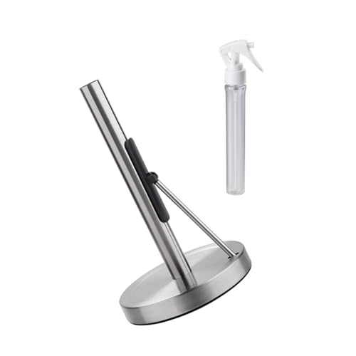 Soporte de acero inoxidable para toallas de papel de cocina con spray integrado 4