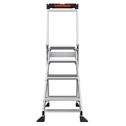 Little Giant Ladders, Jumbo Step, 4-Step, 3 foot, Step Stool, Aluminum, Type 1AA, 375 lbs weight rating, (11904)