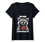 Photo Gallery donna raccoon live laugh lobotomizzami maglietta con collo a v Photo Gallery donna raccoon live laugh lobotomizzami maglietta con collo a v