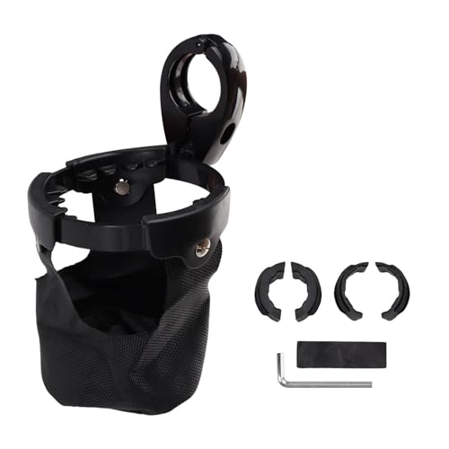 Support de tasse moto contre les secousses, porte-bouteille cargo noir UTV Ranger