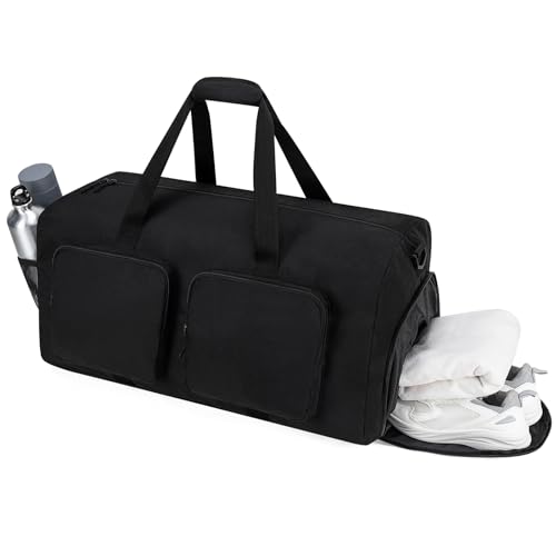 Travel Duffel Bags 65L,Gym Bag, Travel Bag, Duffle Bag for Men, Foldable Overnight Weekender Bags for Women & Men with Adjustable Shoulder Strap