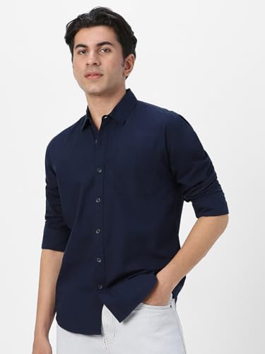 Image of Urbano Fashion Men's Cotton Full Sleeve Regular Fit Casual Solid Shirt