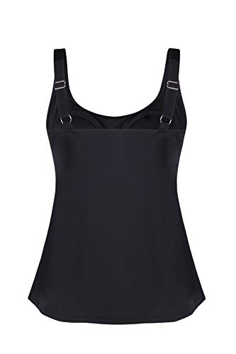 JINXUEER Women's Plus Size Swimsuit Floral Tankini Top Vintage Swimwear3